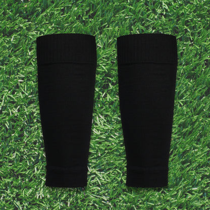 Voetbal afgeknipte sok. Pre cut sleeve voor voetballers. Zwart.