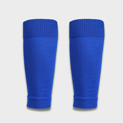 Voetbal afgeknipte sok. Pre cut sleeve voor voetballers. Blauw.