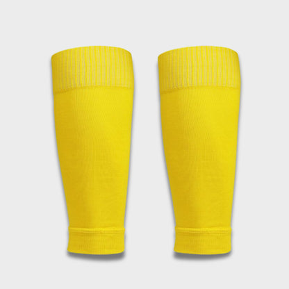 Voetbal afgeknipte sok. Pre cut sleeve voor voetballers. Geel.